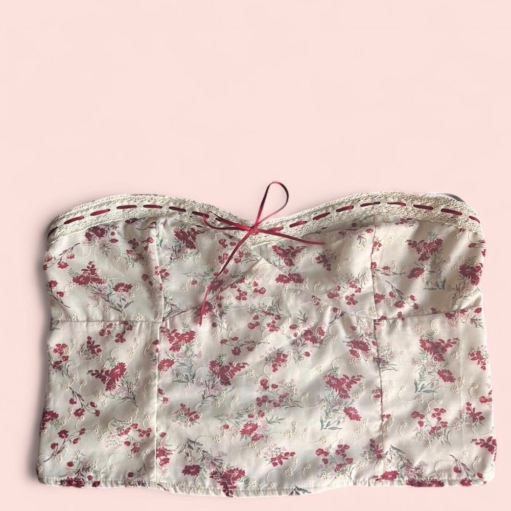 florel corset style top